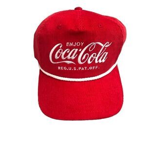 Coca-Cola Corduroy Red Snapback Hat